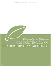 Homeschool Co-op Leaders Handbook - PDF